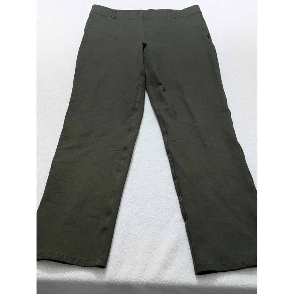Quince Ultra-Stretch Ponte Ankle Pant Women Medium Olive Green